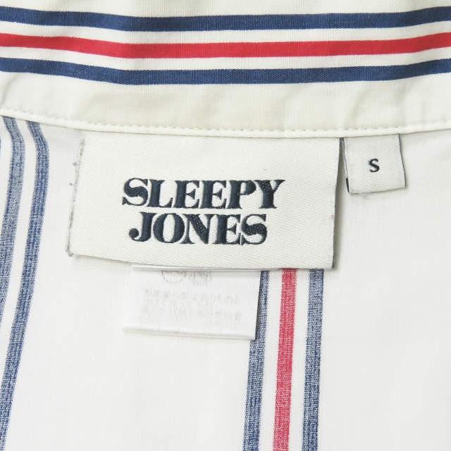 スリーピージョーンズ SLEEPY JONES ストライプパジャマシャツ  S ホワイト 長袖 コットン  トップス |  | 02