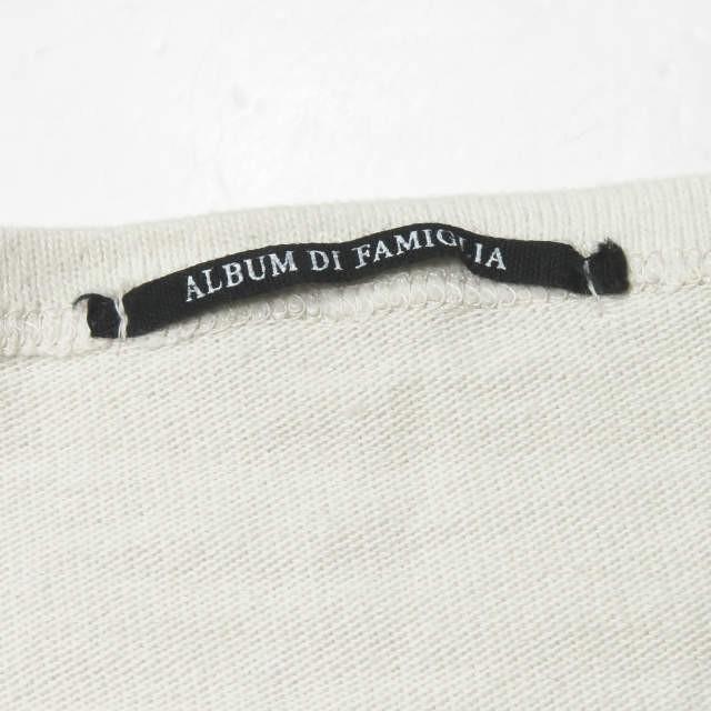 アルバム ディ ファミリア ALBUM DI FAMIGLIA イタリア製 ストレッチコットンVネックニットカーディガン S グレー 長袖 トップス |  | 02