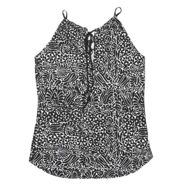 バナナリパブリック マリメッコ Banana Republic x marimekko 別注 総柄プリントレーヨンキャミソール S ブラック トップス |  | 01