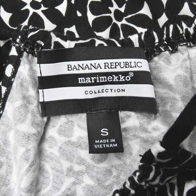 バナナリパブリック マリメッコ Banana Republic x marimekko 別注 総柄プリントレーヨンキャミソール S ブラック トップス |  | 02