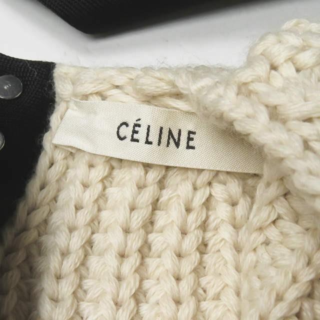 セリーヌ CELINE イタリア製 ネックベルトローゲージプルオーバー L オフホワイト フィービー・ファイロ 長袖 リボン ウール ニット トップス |  | 02