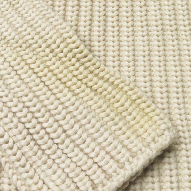 セリーヌ CELINE イタリア製 ネックベルトローゲージプルオーバー L オフホワイト フィービー・ファイロ 長袖 リボン ウール ニット トップス |  | 08