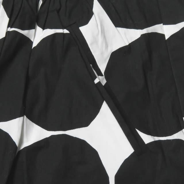 バナナリパブリック マリメッコ Banana Republic x marimekko ストレッチコットンドットギャザースカート 8 ブラック/ホワイト ボトムス |  | 05