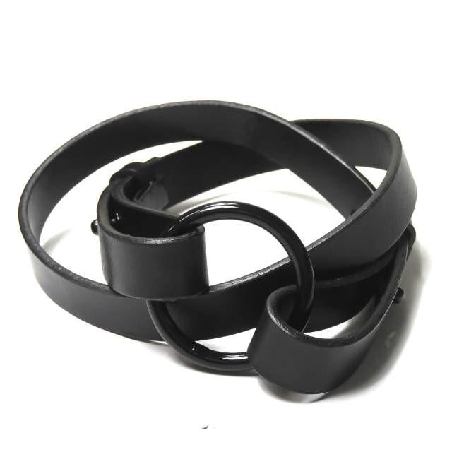 ビューティフルピープル beautiful people ring belt リングレザーベルト 1620511921 FREE ブラック 革 | 