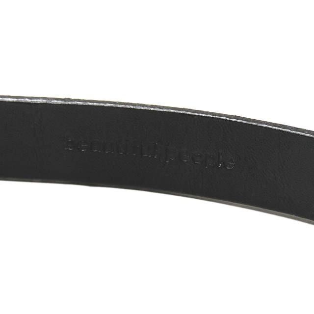 ビューティフルピープル beautiful people ring belt リングレザーベルト 1620511921 FREE ブラック 革 |  | 01