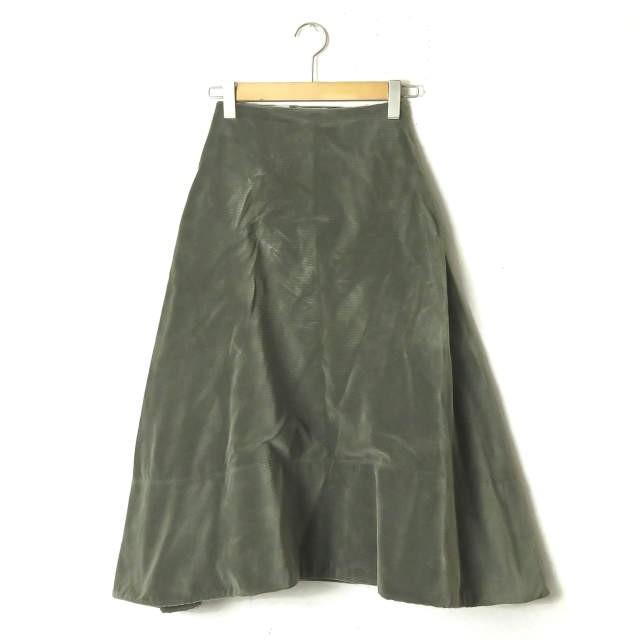 マディソンブルー MADISON BLUE 18AW 日本製 コーデュロイミモレフレアスカート MB184-6002 00(XS) グリーン サイドジップ マキシ ボトムス |  | 01