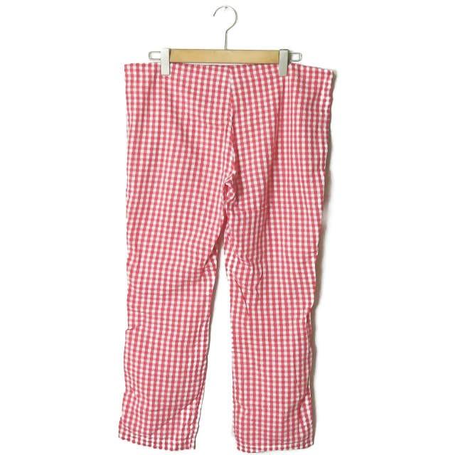 スリーピージョーンズ SLEEPY JONES ギンガムチェックパジャマパンツ S レッド コットン イージー ボトムス |  | 01