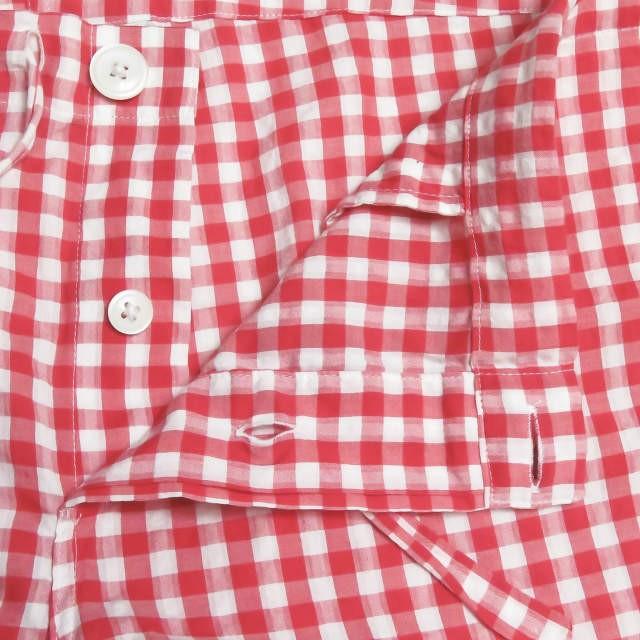 スリーピージョーンズ SLEEPY JONES ギンガムチェックパジャマパンツ S レッド コットン イージー ボトムス |  | 04
