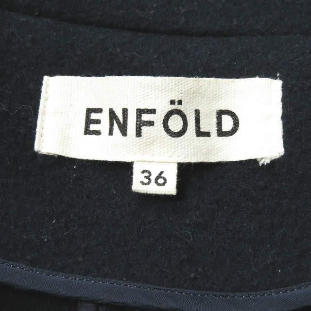 エンフォルド ENFOLD モッサAラインショートコート 3008A130-1390  36 ネイビー メルトン P アウター |  | 02