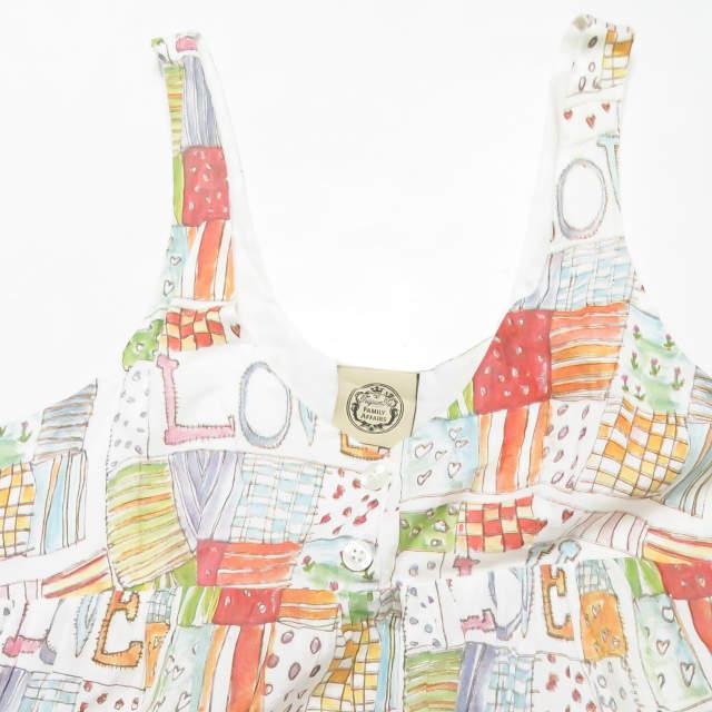 FAMILY AFFAIRS ファミリーアフェアーズ Odile Dress Love Print プリントキャミワンピース S ホワイト 総柄 テキスタイル lc27505 |  | 03