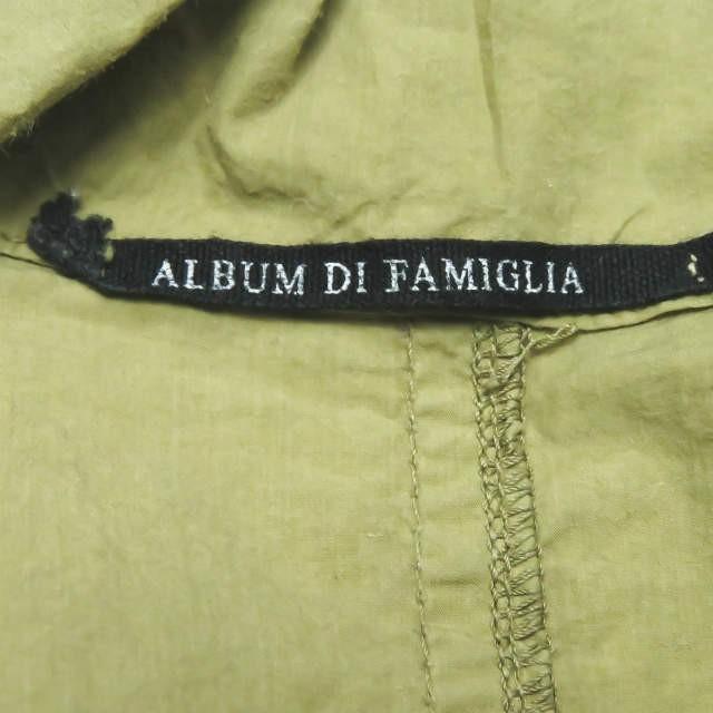 アルバム ディ ファミリア ALBUM DI FAMIGLIA LONG COLLAR DRESS オープンカラーロングドレス S カーキ 長袖 タイプライター シャツ ワンピース トップス |  | 02