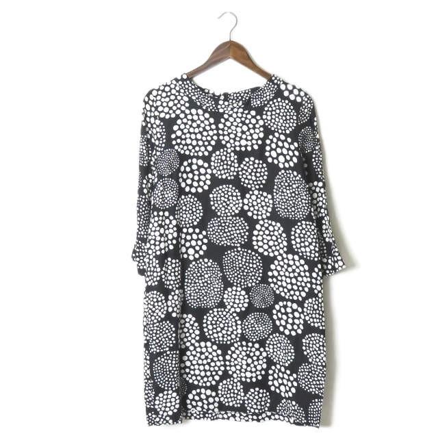 マリメッコ Marimekko リネンドットワンピース 532 36 ブラック ドレス トップス Lc275 Loopヤフーショッピング店 通販 Yahoo ショッピング