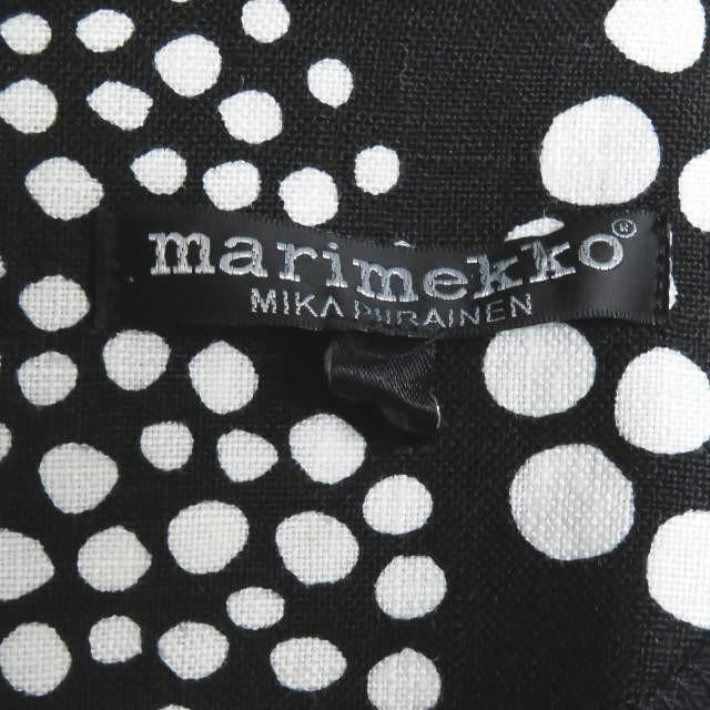 マリメッコ marimekko リネンドットワンピース 52032-34626 36 ブラック ドレス トップス |  | 02