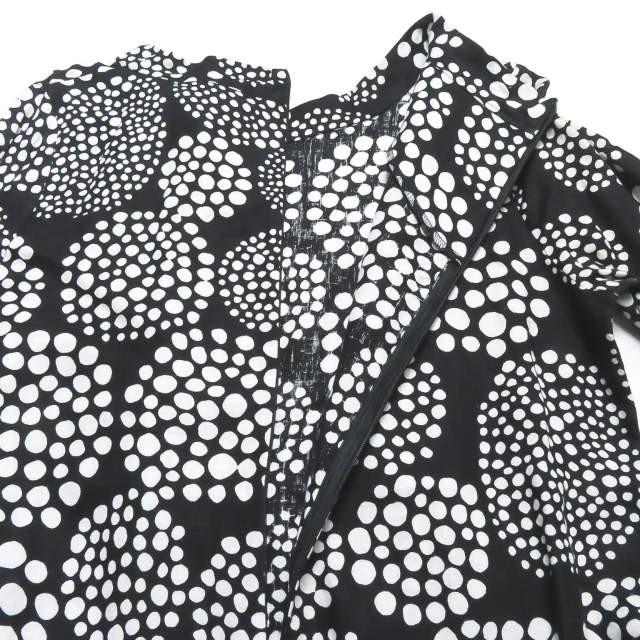 マリメッコ marimekko リネンドットワンピース 52032-34626 36 ブラック ドレス トップス |  | 04