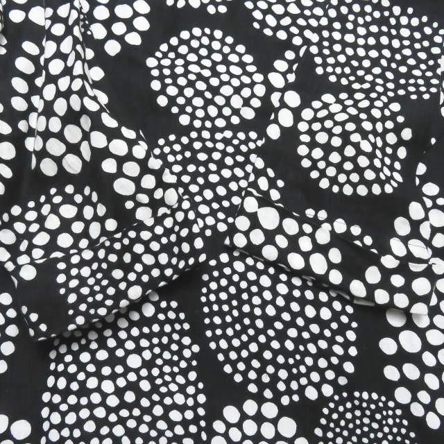 マリメッコ marimekko リネンドットワンピース 52032-34626 36 ブラック ドレス トップス |  | 05