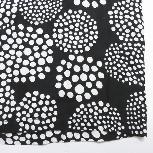 マリメッコ marimekko リネンドットワンピース 52032-34626 36 ブラック ドレス トップス |  | 06