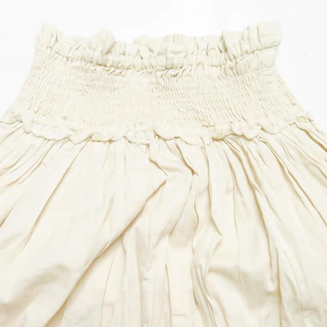 Ray BEAMS レイビームス 18SS シャーリングギャザーマキシスカート 63-27-0219-879 ベージュ コットン イージー ボトムス ☆☆lc27613 |  | 03