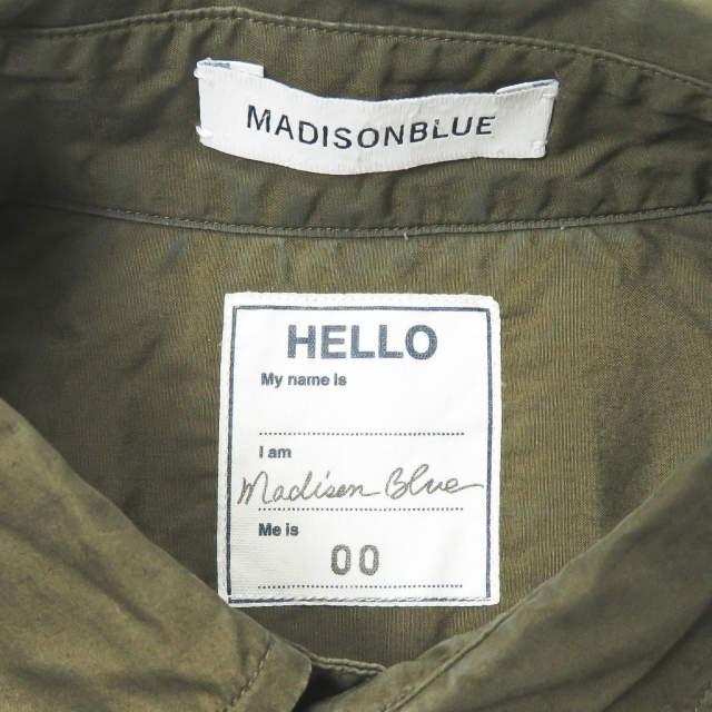 美品 マディソンブルー 長袖 J ブラッドリーシャツ ウォッシュドアウト カーキ MADISONBLUE(マディソンブルー)のJ.BRADLEY SH WASHED OUT通販