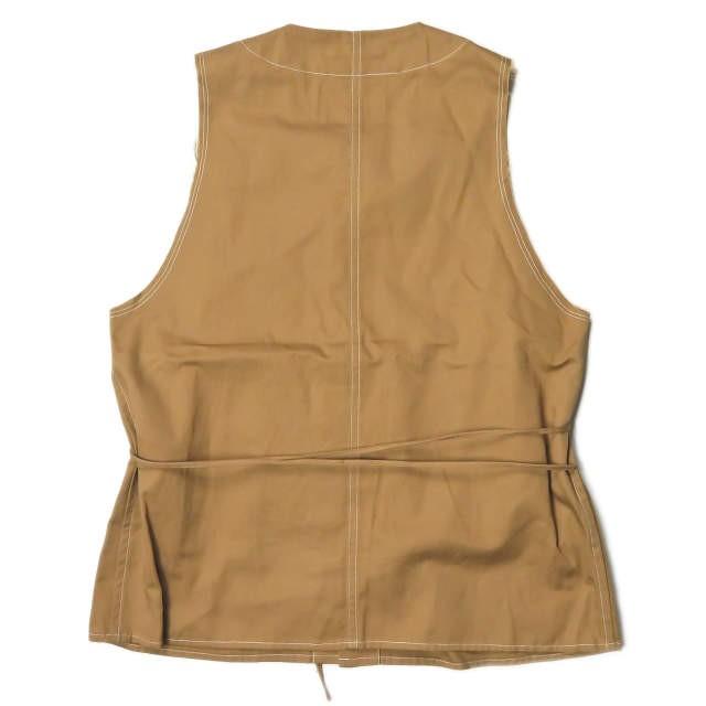 サワタカイ sawa takai 19SS 日本製 コットンカットオフベスト SS19-0008 S ブラウン ジレ リボン トップス |  | 01