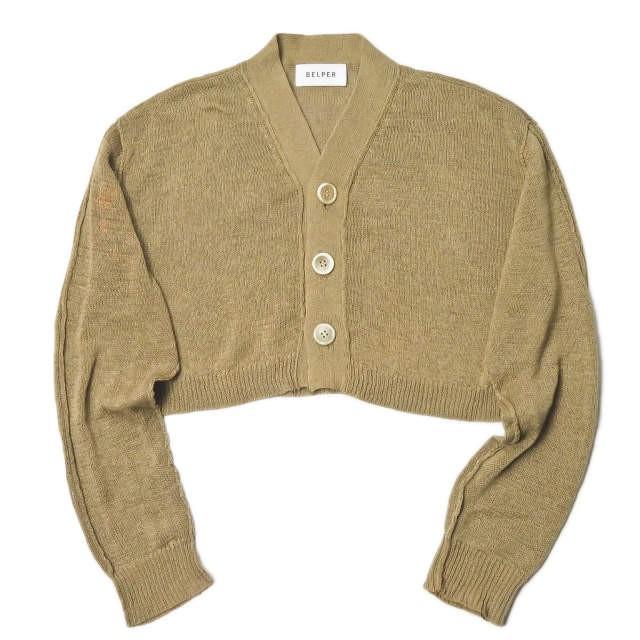 フラワープリント BELPER ベルパー コットン カーディガン