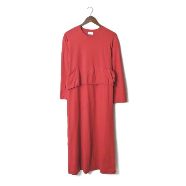 ザ ヒノキ The Hinoki 19ss 日本製 オーガニックコットンロングスリーブベルテッドドレス Th19s 25 1 レッド 長袖 ワンピース トップス Lc Loopヤフーショッピング店 通販 Yahoo ショッピング