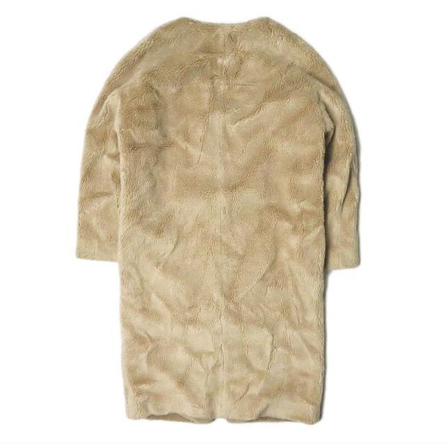 6 ROKU BEAUTY＆YOUTH UNITED ARROWS ロク V-NECK FAKE FUR COAT Vネックフェイクファーコート 1625-260-3684 38 ベージュ ボア lc27855 |  | 01