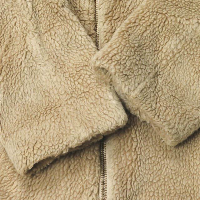 6 ROKU BEAUTY＆YOUTH UNITED ARROWS ロク V-NECK FAKE FUR COAT Vネックフェイクファーコート 1625-260-3684 38 ベージュ ボア lc27855 |  | 04