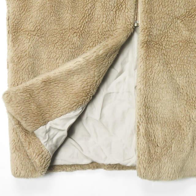 6 ROKU BEAUTY＆YOUTH UNITED ARROWS ロク V-NECK FAKE FUR COAT Vネックフェイクファーコート 1625-260-3684 38 ベージュ ボア lc27855 |  | 05