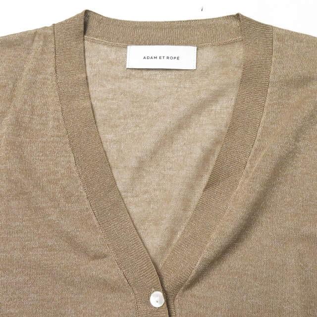 アダムエロペ ADAM ET ROPE 19SS ハイゲージラメカーディガン GAK