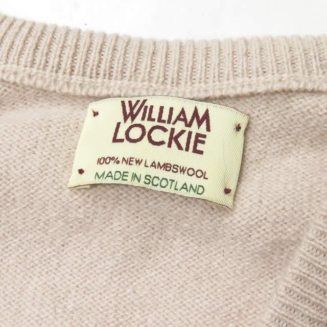 ウィリアムロッキー WILLIAM LOCKIE イギリス製 ラムウールVネックニット 36 ピンクベージュ セーター 長袖 プルオーバー トップス |  | 02