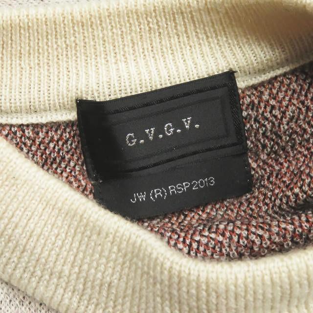 ジーヴィージーヴィー G.V.G.V. 日本製 MOUTH JACQUARD ROUND NECK NKIT TOP マウス ジャガードラウンドネックニットトップ GV1332018A 0/S |  | 02