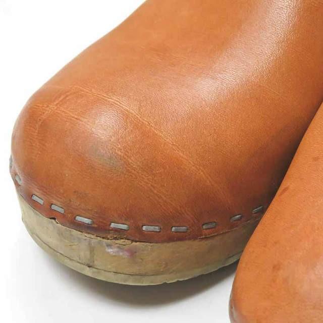ブラウン サボ・クロッグサンダル サイズ37 ウグレボ UGGLEBO スウェーデン製 スウェディッシュクロッグ 37