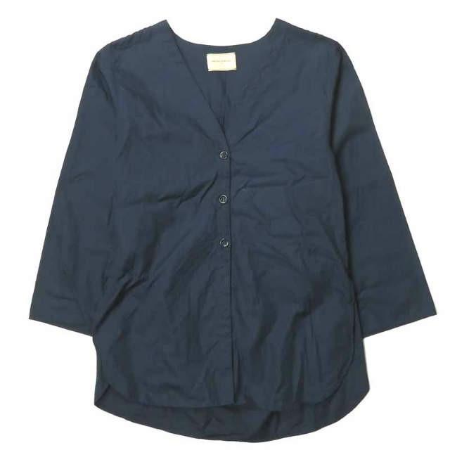 ユナイテッドアローズ United Arrows Vネック3ボタンブラウス 8622 9 0024 フリー ネイビー シャツ トップス Lc Loopヤフーショッピング店 通販 Yahoo ショッピング