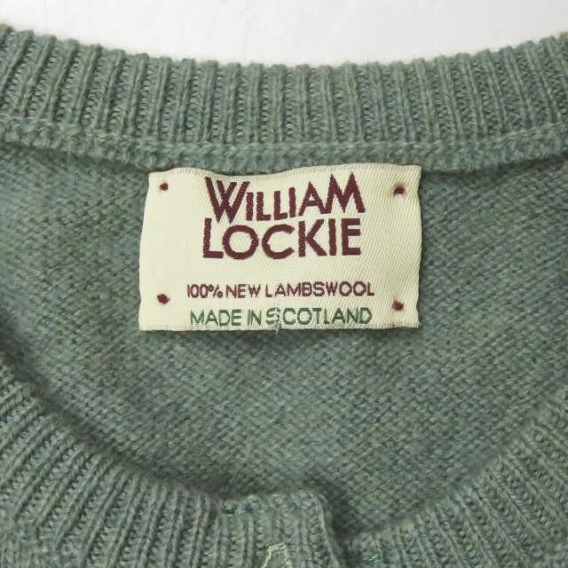 ウィリアムロッキー WILLIAM LOCKIE クルーネックニットカーディガン フリー グリーン ウール 長袖 トップス |  | 02