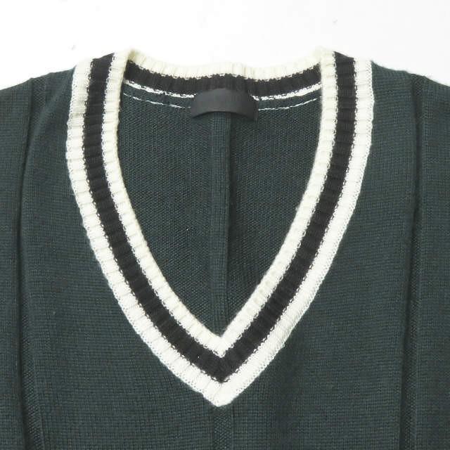 ジーヴィージーヴィー G.V.G.V. 日本製 VARSITY JUMPER バーシティジャンパー GV1442001 0/S ダークグリーン セーター ニット チルデン Vネック トップス |  | 03