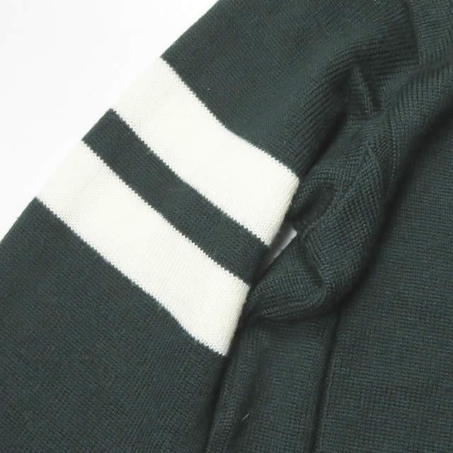 ジーヴィージーヴィー G.V.G.V. 日本製 VARSITY JUMPER バーシティジャンパー GV1442001 0/S ダークグリーン セーター ニット チルデン Vネック トップス |  | 04