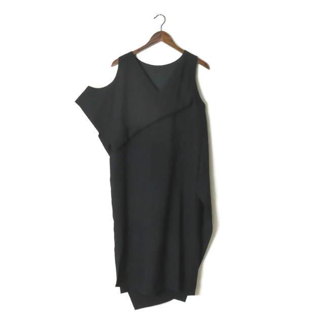 ENFOLD エンフォルド 18AW ウールサージサイドスリットアシンメトリードレス 300BA333-3300 38 ノースリーブ ワンピース ☆☆lc28236 |  | 01