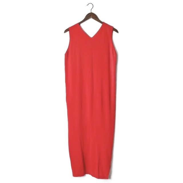 エンフォルド ENFOLD 19SS ウォッシャブルコットンストレートボックスドレス 300CS373-2300 38 レッド ノースリーブ ニット ワンピース トップス |  | 01