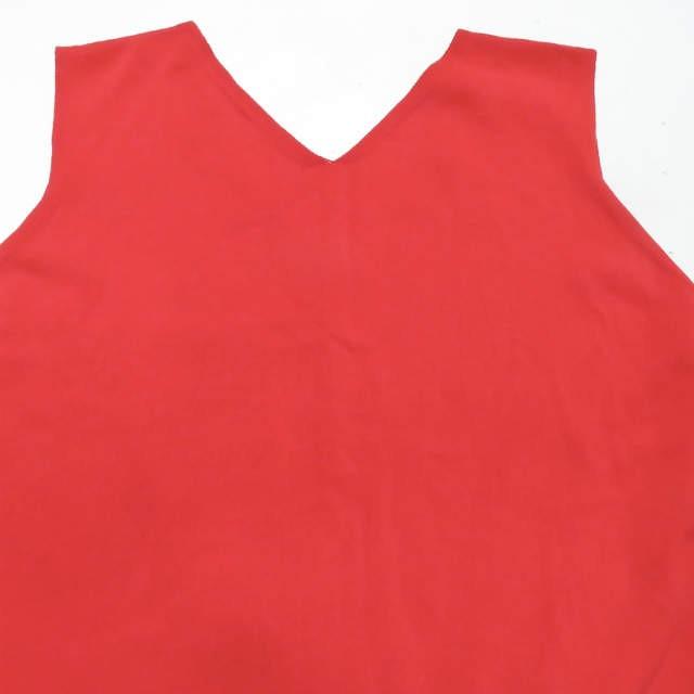 エンフォルド ENFOLD 19SS ウォッシャブルコットンストレートボックスドレス 300CS373-2300 38 レッド ノースリーブ ニット ワンピース トップス |  | 04