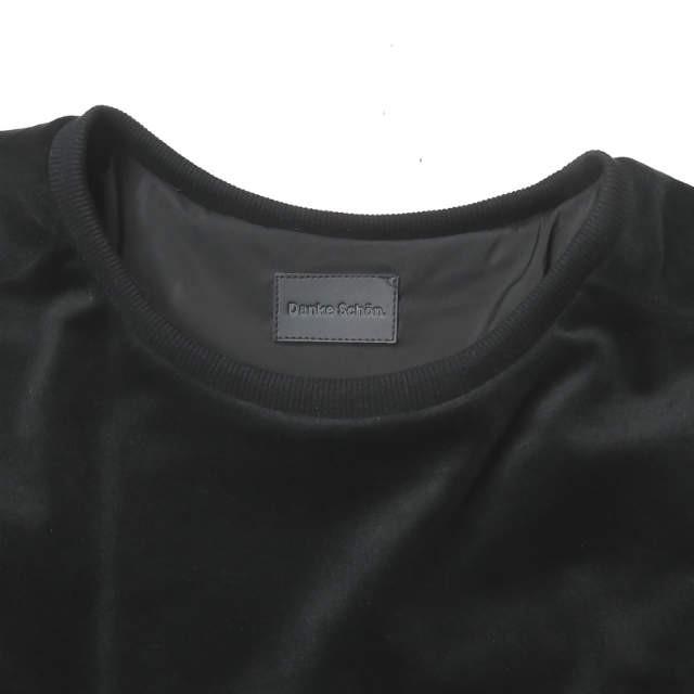 ダンケシェーン Danke Schon 19AW ベロアファーラインクルーネック