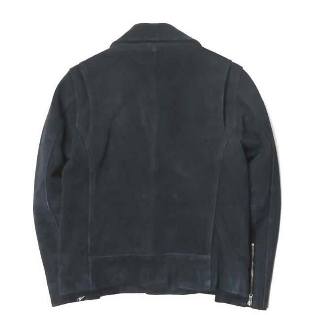 BEAUTY＆YOUTH UNITED ARROWS ビューティーアンドユース スエードダブルライダースジャケット 1625-199-4012 M ネイビー 革ジャン レザー |  | 01