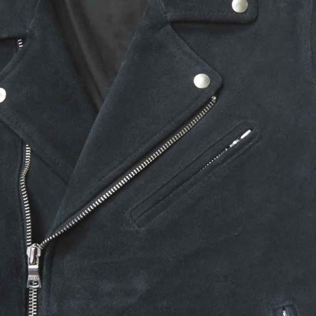 BEAUTY＆YOUTH UNITED ARROWS ビューティーアンドユース スエードダブルライダースジャケット 1625-199-4012 M ネイビー 革ジャン レザー |  | 05