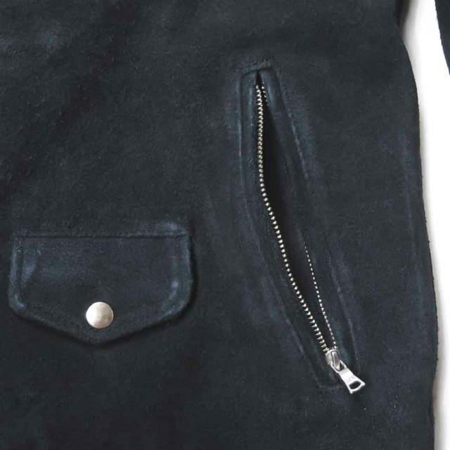 BEAUTY＆YOUTH UNITED ARROWS ビューティーアンドユース スエードダブルライダースジャケット 1625-199-4012 M ネイビー 革ジャン レザー |  | 07