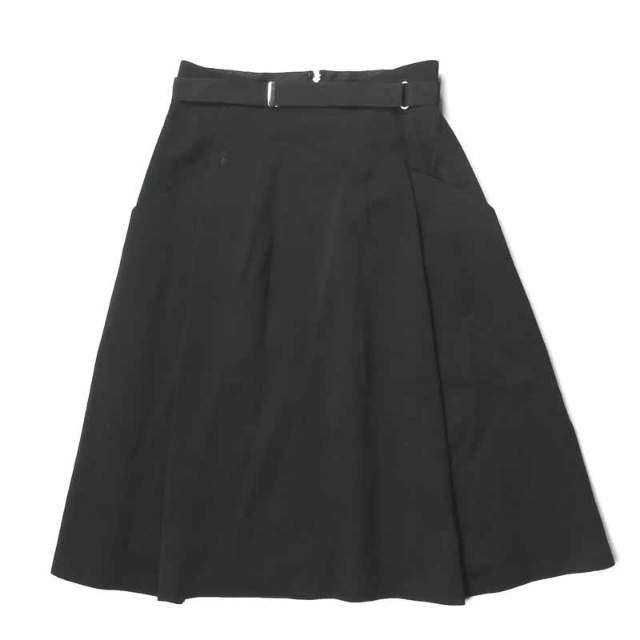 トーガ オープニングセレモニー TOGA x OPENING CEREMONY ポリエステルバックジップフレアスカート M ブラック