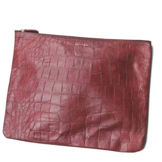 バルドロゼ BARDOT ROSE ジェントルクロコ クラッチバッグ カラー検索(楽天) ピンク ボルドー 型押し レザー カバン | 