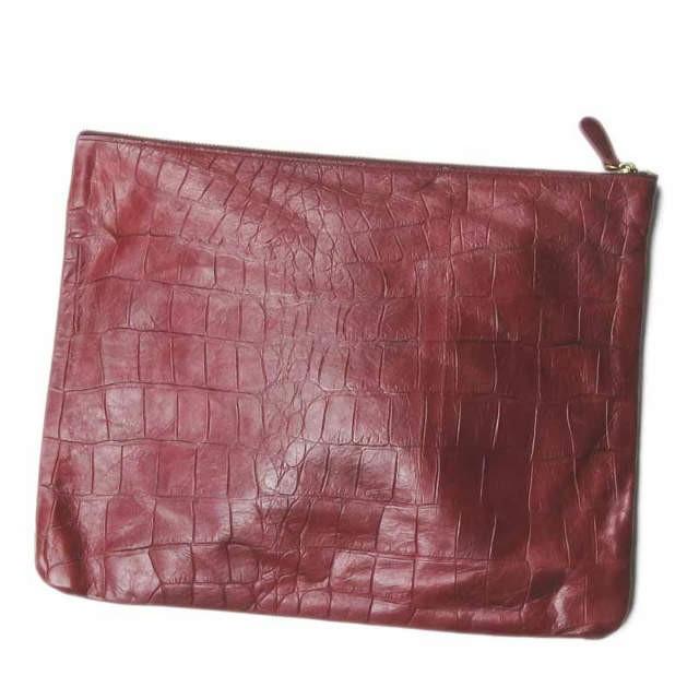 バルドロゼ BARDOT ROSE ジェントルクロコ クラッチバッグ カラー検索(楽天) ピンク ボルドー 型押し レザー カバン |  | 01