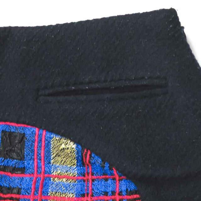 muller of yoshiokubo ミュラーオブヨシオクボ 日本製 ウールチェックタイトスカート MLF14401 38 ネイビー 刺繍 ボトムス ☆☆lc28420 |  | 04