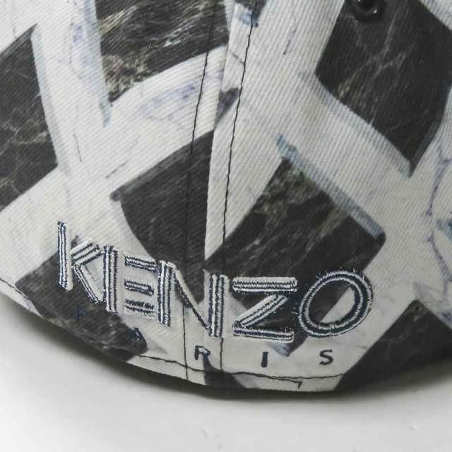 ケンゾー ニューエラ KENZO x NEW ERA 別注 総柄6パネルキャップ 7(55.8cm) ホワイト グラフィック 帽子 メンズ