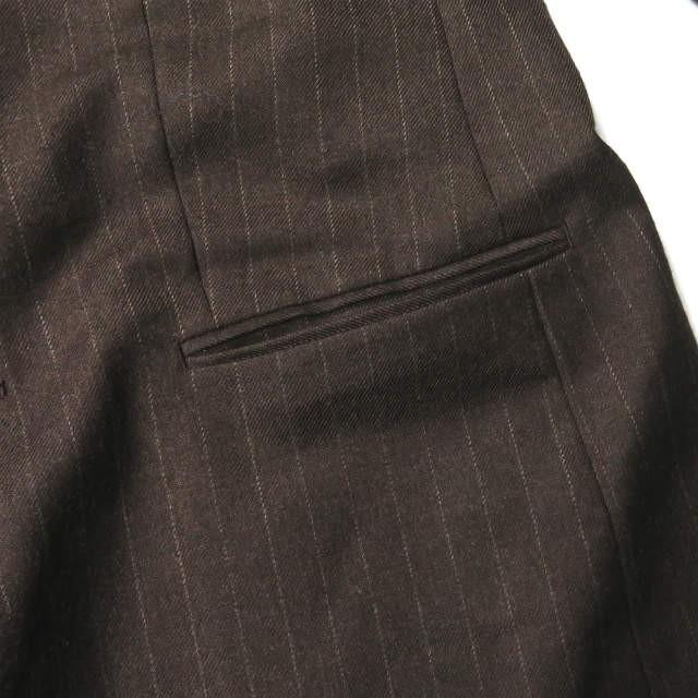 サワタカイ sawa takai 19AW 日本製 ストライプロングブレザー FW19-5043 S ブラウン 2B テーラードジャケット アウター |  | 05