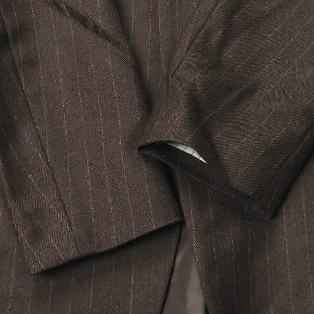 サワタカイ sawa takai 19AW 日本製 ストライプロングブレザー FW19-5043 S ブラウン 2B テーラードジャケット アウター |  | 06